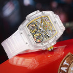ONOLA ON6828 men's watch double flywheel automatic mechanical watch Men's silicone waterproof watch