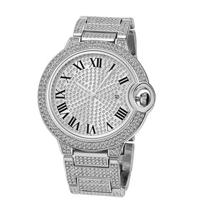 PINTIME Watch Men's Live Watch Steel Belt Men's Diamond Casual Quartz Watch 2712