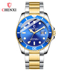 CHENXI Green Water Ghost Watch Women's Men's Couple Watch Waterproof Fashion Luminous Men's Watch CX-085A