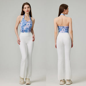 Romantic New Yoga Gym Beauty Back Running Fashion Quick-Drying Sports Yoga Suit Women's Slimming HN128+YC024