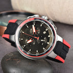 2023 New men watch Hot Sale Three-Pin Fashion Casual Men's Tape calendar casual Watch 45613
