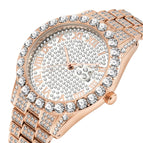 Missfox 2643 new trend fashion waterproof hip hop full Diamond Men's Watch Bracelet popular