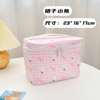 Cartoon cosmetic bag portable large-capacity storage bag ins travel wash cosmetics storage bag