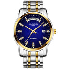 KIMSDUN steel belt fashion men's automatic watch mechanical watch waterproof business double calendar men's watch K-1967A