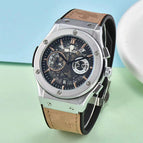 Classic Trendy HB Atmospheric Men's Quartz Multi-Functional Six-Pin Calendar men's casual Watch 1073HB