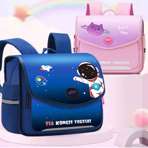 Children's horizontal schoolbags for boys and girls in grades one, two and three for girls in grades backbag