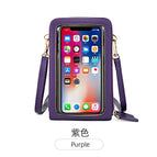 Touch screen messenger mobile phone bag female 2022 new trendy multi-functional fashion simple shoulder small bag mini mobile phone bag SJ617