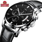 OLMECA Men Watch Chronograph Sport Mens Watches Top Brand Luxury Waterproof Full Steel Quartz Gold Clock Men Relogio Masculino