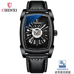CHENXI Men's Watch Automatic Mechanical Watch Douyin hot sale Square Hollow Mechanical Watch 8809