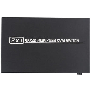 4K X 2K HDMI-compatible/USB KVM Switch Splitter 2-Port HDTV USB For Shared Monitor Keyboard And Mouse Adaptive HDCP Printer