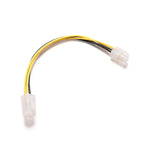 4Pin PC Cable CPU Power Supply Extension Cord Cable Desktop 4 Pin 4P ATX Power Male to Female Connector Cable 20cm 7.9''