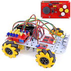 4WD Smart Car Kit 360 Degree Omnidirectional RF 315 MHz JoyStick Wireless Remote Control Gear Motor Easy-plug XH2.54 for Arduino