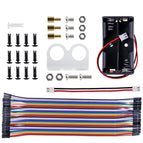 4WD Smart Car Kit JoyStick Remote Control Wireless RF 433 MHz Long Range Rubber Wheel Gear Motor Tutorial Compatible for Arduino