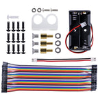 4WD Smart Car Kit Serial Bluetooth-compatible Control Rubber Wheel Gear Motor with Tutorial Compatible for Arduino