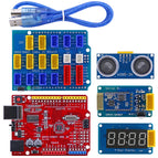 4WD Smart Robot Car Kit Easy-plug Colorful XH2.54mm Socket Serial Bluetooth-compatible Control Gear Motor Compatible for Arduino