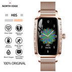 2022 new arrive NORTH EDGE H8S Smart Watch Girlfriend Gift Birthday Gift crystal stone Ladies dial Menstrual period reminder IP68 water proof