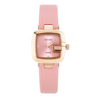 GUOU  8190 Small Face Dial Square Watches for Women 30M Waterproof Female Quartz Watch Simple Ladies Wristwatches