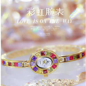 BS New Popular Watch Chain Watch Gradual Rainbow Luxury Women's Watch FA1681