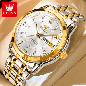 OLEVS Men's watch quartz watch double calendar business luminous children's watch men's watch 5513