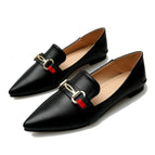 2021 Korean flat single shoe fashion metal buckle soft casual office lady women's shoes 333-b9