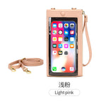 Touch screen mobile phone bag women's mini bag all-match small fresh shoulder messenger bag long wallet QB315