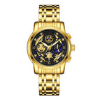 WWOOR 8864-2 Hollow Sheet Trendy Business Men's Watch Waterproof Fashion Quartz Men's Watch 8864-2