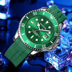 KIMSDUN new green water ghost watch silicone men's mechanical fashion luminous waterproof watch K-1022A