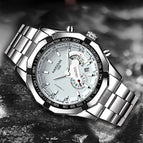KIMSDUN watch men's simple casual waterproof quartz watch steel belt sports men's watch K-2004B