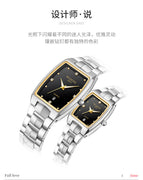 WLISTH watch fashion couple watch square watch men's luminous quartz watch women's watch S966