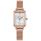2021 New Fashion lady watch Square Set Women's Watch Small Green quartz bracelet Watch set fxn051