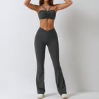 New summer yoga clothes gym beauty back morning running fashion quick-drying exercise yoga suit women 8008