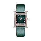 GUOU 8214 Women's Watches Square Pattern Temperament Versatile Rhinestone Wrist Watch Waterproof Quartz Belt Watch Women's Watch