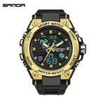 SANDA Professional Military Mens Sports Watches Digital LED Army Dive Watch Men Fashion Casual Electronics Wristwatches