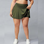 Lulu plus Size Fitness Shorts Women's Anti-Exposure Outdoor Quick-Drying Breathable Tennis Skirt Running Fitness Pleated Skirt KK109