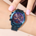 GEDI Women's watch steel strap fashion female waterproof calendar casual quartz watch  2986