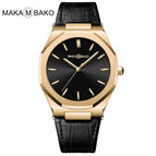 2022 new Japanese Movement Men's watch top leather strap leisure fashion trend waterproof watch m-5015p