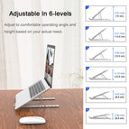 Laptop Stand Portable Foldable Adjustable Notebook Holder Aluminum Support For Macbook Pro Air Computer Tablet