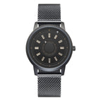 EUTOUR Magnetic ball national wind mechanical black technology men's watch round pin buckle spiral crown watches for women