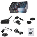 【large Stock】EJEAS V6 PRO Bluetooth Motorcycle Intercom Helmet Headset 1200m Interphone 830mAh IP65 Waterproof for 6 riders