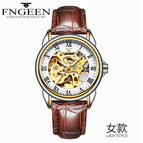 Fngeen Men's Watch Waterproof Fashion Student Men's Watch Double-Sided Hollow Automatic Mechanical Watch 8866