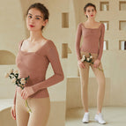 Women Yoga suit spring and summer fashion high-end long-sleeved 2022 professional gym sportswear running suit 227+181