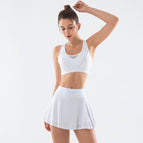 Women's yoga Set sports bra High Waist Mini Skirt for Running Yoga Fitness Y26B6815 + Y26K6778