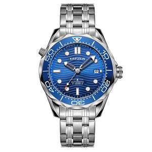 KIMSDUN Famous Watch Haima Series High-End Watch Luminous Waterproof Sports Watch Men's Automatic Mechanical Watch K-1808A Steel