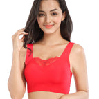 Plus size sports bra anti-glare anti-slip women's sleep bra yoga women's underwear no steel ring