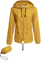 Avoogue Raincoat Women Lightweight Waterproof Rain Jackets Packable Outdoor Hooded Windbreaker