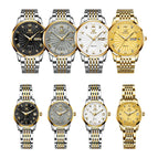 OLEVS men's Automatic mechanical watch luminous diamond waterproof watch men's business  watch 6630 men's causal watch