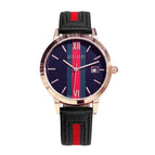 GUOU 8082 Fashion Retro Leather Belt Watch Waterproof Calendar Women's Watch Roman Quartz Watch Women