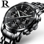 Ontheedge rzy026 steel case steel strip multi-functional steel watch men's genuine quartz 6-pin wholesale business Watch