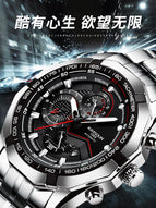 KIMSDUN Multifunctional mechanical watch men's trendy fashion waterproof automatic men's casual watch K-2005A