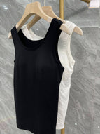 Women's vest with chest pad wear-free underwear modal beauty back can be worn outside